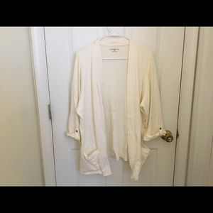 Ivory Open Cardigan